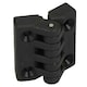 image 2 of 4 Pack Black Polyamide Hinge Reinforced Plastic 39x39mm Italian Made Industrial Black