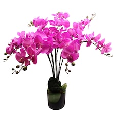 85cm Artificial Dark Pink Deluxe Bush Orchid - Realistic