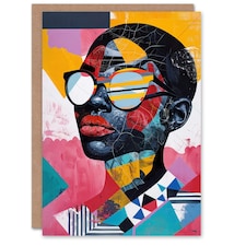 Pattern Fashion Love Colourful Modern Him Her Birthday Card