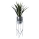 image 1 of Artificial Yukka Plant Metal Planter Stand Silver 90cm Tall Realistic Premium Botanik | Silver