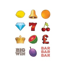 Casino Fruit Machine PVC Party Sign Decoration Sheet 82cm x 61cm