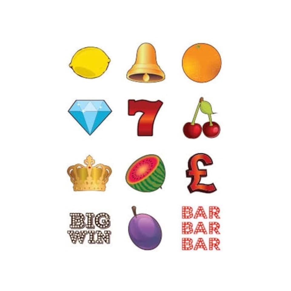Casino Fruit Machine PVC Party Sign Decoration Sheet 82cm x 61cm