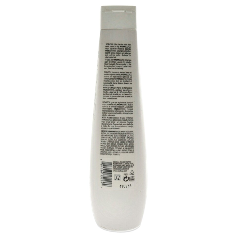 image 1 of Biolage HydraSource Detangling Solution by Matrix for Unisex - 13.5 oz Detangler