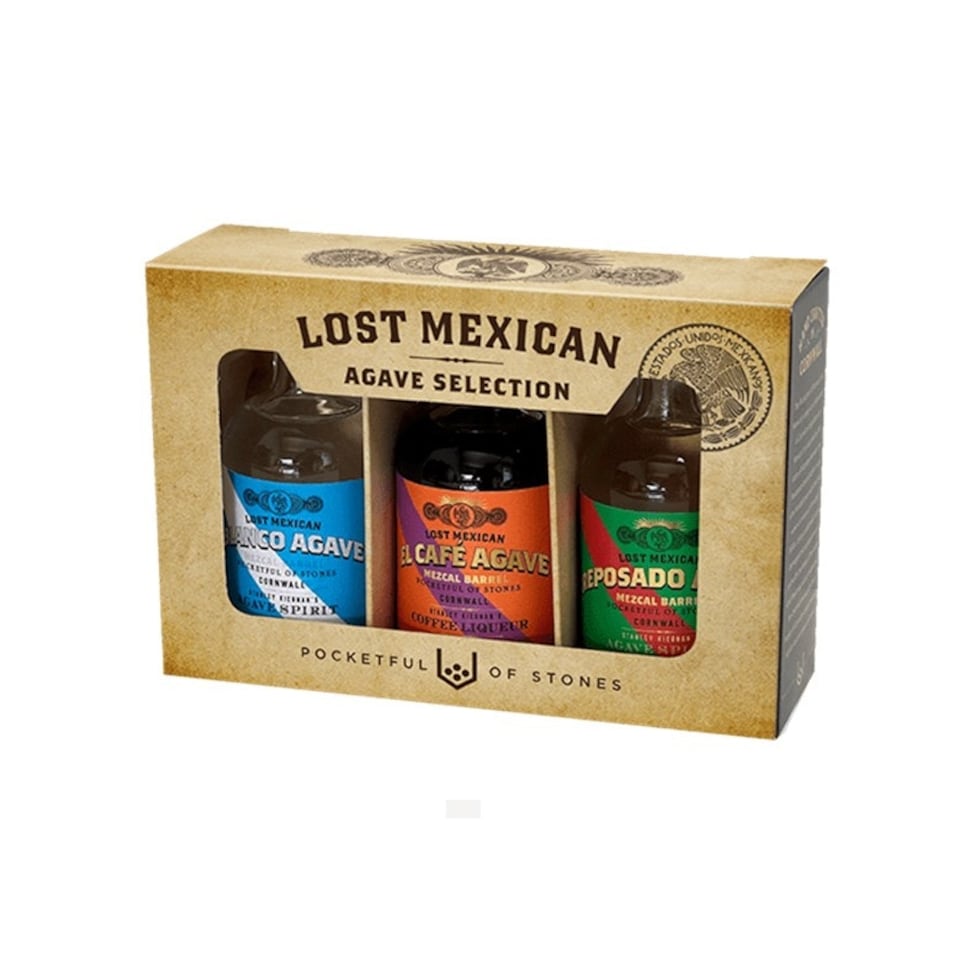 Pocketful of Stones lost Mexican Agave Gift Set 3 x 5cl