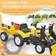 image 5 of HOMCOM Pedal Go Kart Ride on Excavator Wheels Tyres Kids Children -Yellow