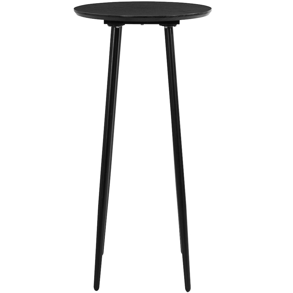 image 1 of Monza round Bar Table 60 centimeter in Black Black | Black