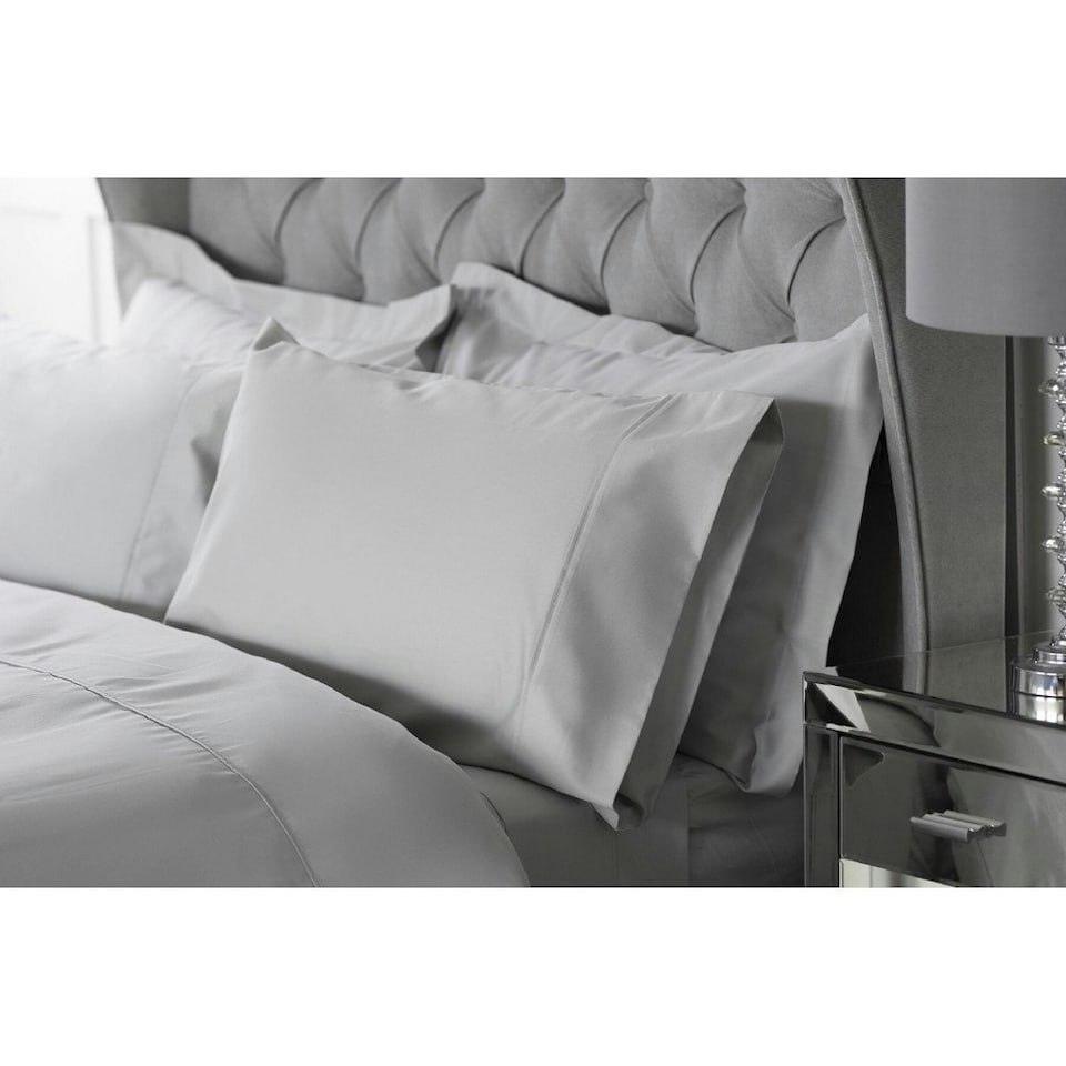 image 1 of Belledorm Bamboo Flat Sheet - Platinum - Single