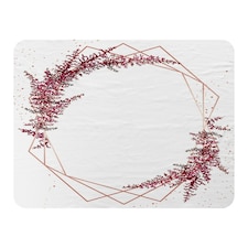 Pink Flower And Geometric Shapes (Blanket)