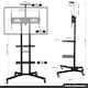 image 3 of Yaheetech Adjustable Mobile TV Trolley with Lockable Wheels