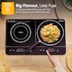 image 5 of Abode Portable Induction Hob Double Digital with Touch Control 2800W AINDH2003