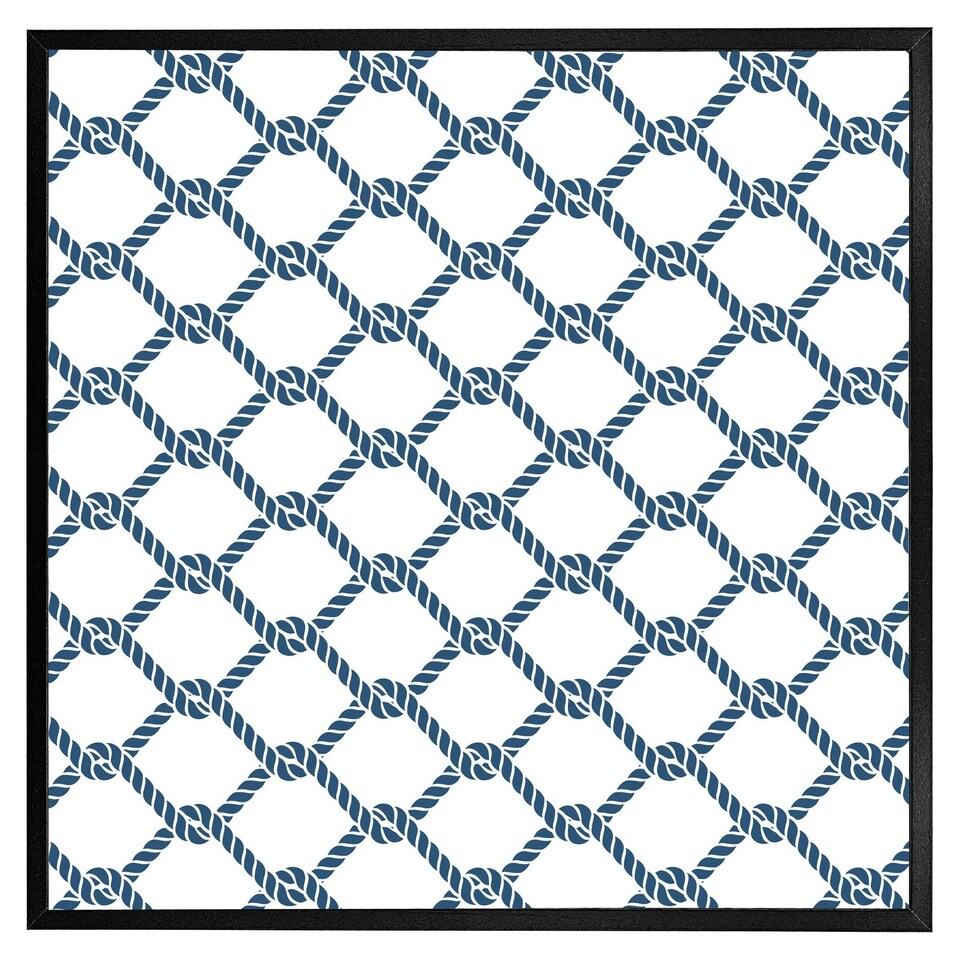 image 1 of Navy chainlink rope (Picutre Frame) Grey | S
