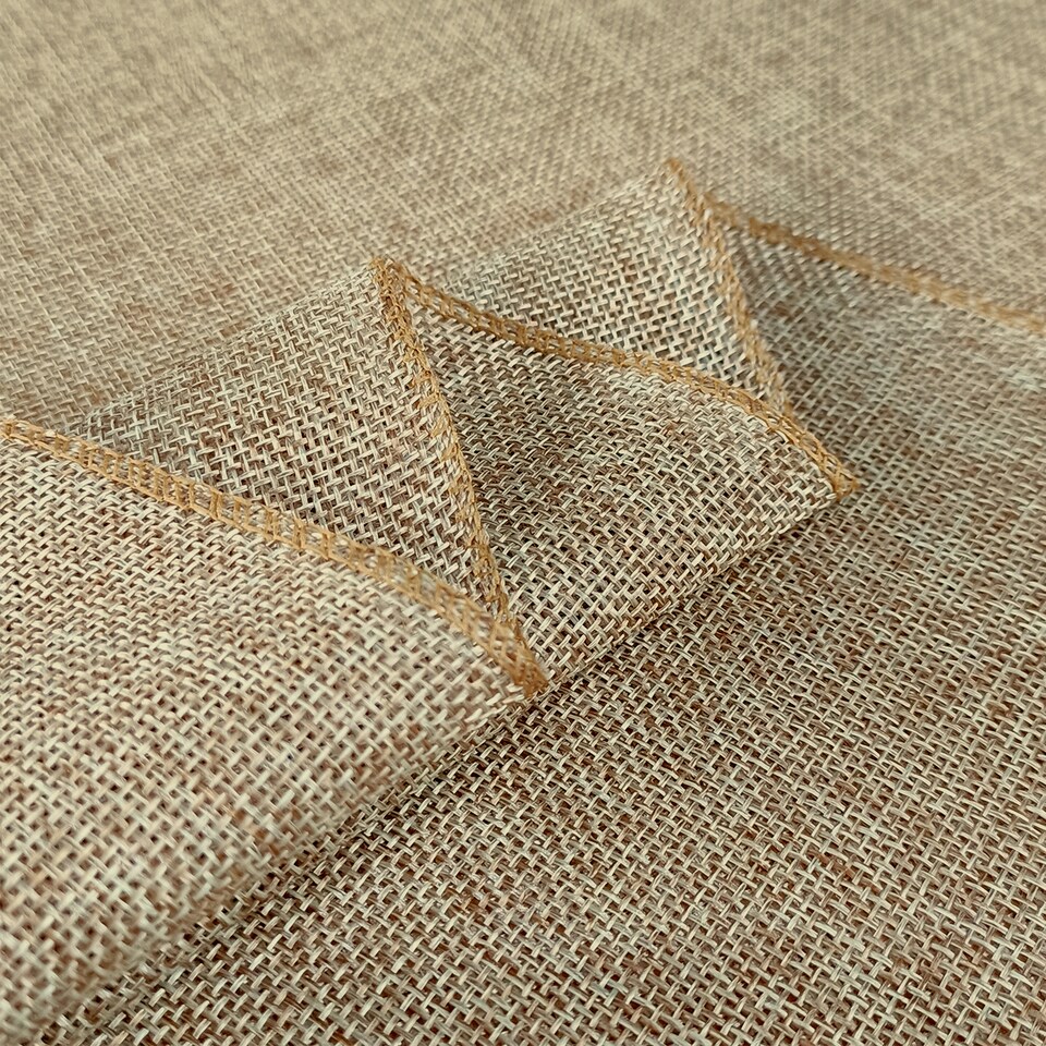 image 1 of 7" x 108" Hessian Chair Sashes, Rustic Burlap Table Runner Sash - 10pcs