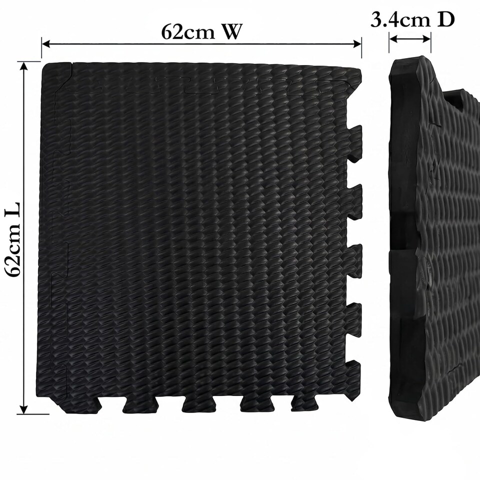 image 1 of Actiasmat EVA Interlocking Horse Floor Stable Mats 62x62cm 34mm