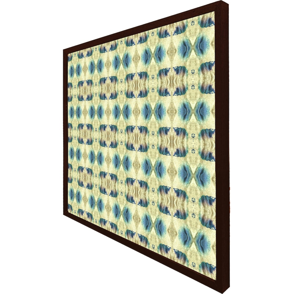 image 1 of Psychedelic geometric pattern (Picutre Frame) Brown | Oak | S