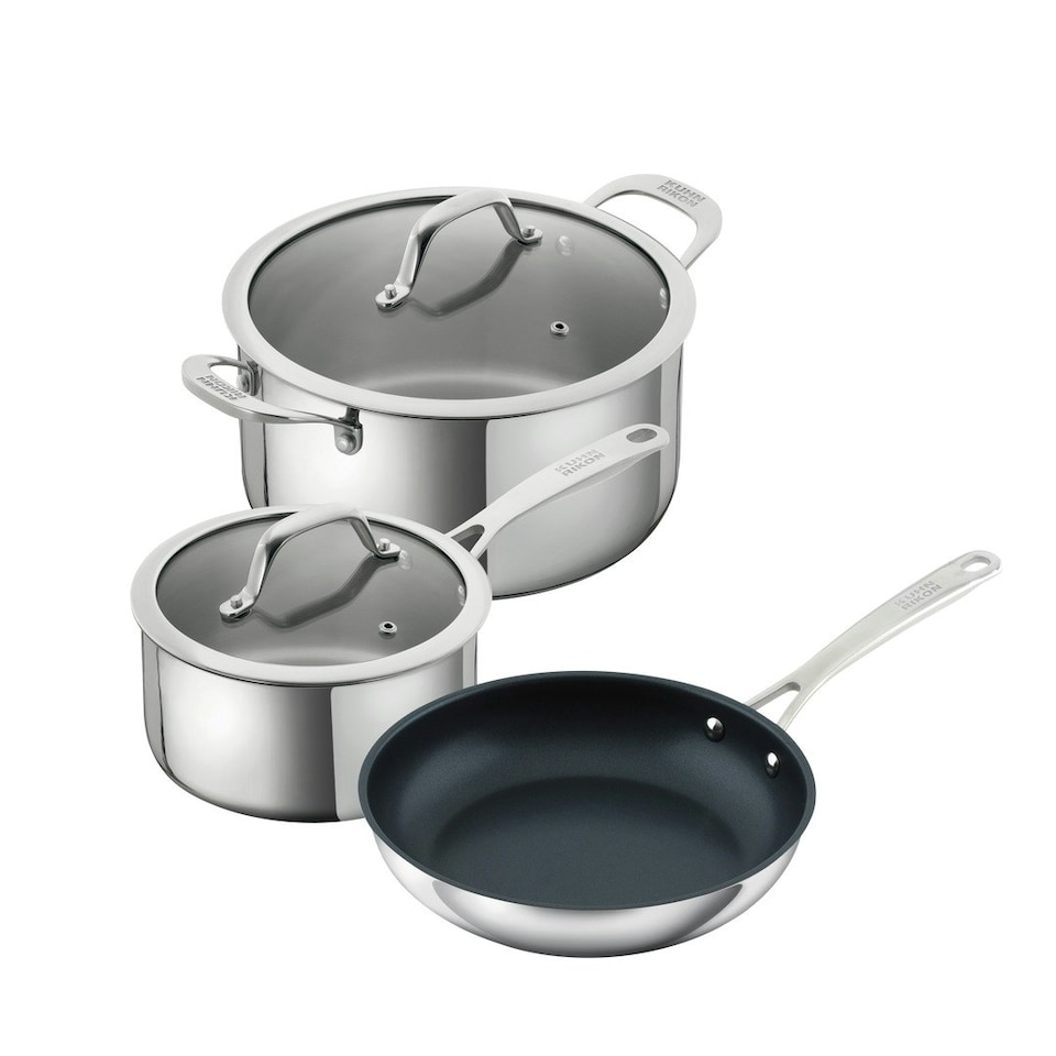 image 1 of Allround 3pc Saucepan, Casserole & Frying Pan Set