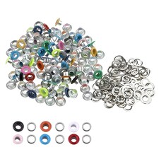 4mm Brass Eyelets with Washers for Arts & DIY Projects - 100 Pcs