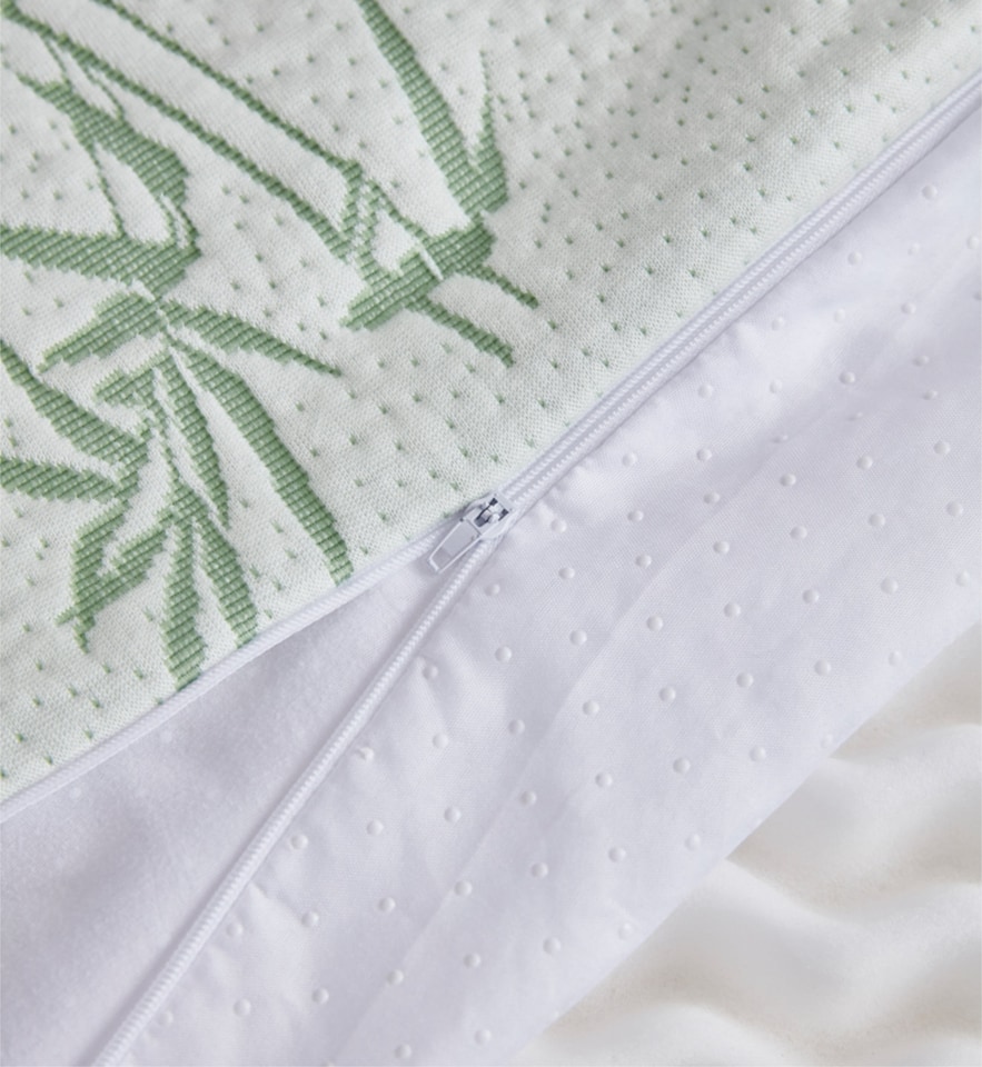 image 1 of Ezysleep Super Soft Bamboo Anti Allergic Memory Foam Mattress Topper 2 Inch | White | White