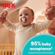 image 7 of Nuk Perfect Match Air Disney Winne The Pooh Soothers 2Pack 6-18m