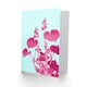 image 2 of Ohara Koson Blooming Hosta Pink Art Blank Just to Say Card