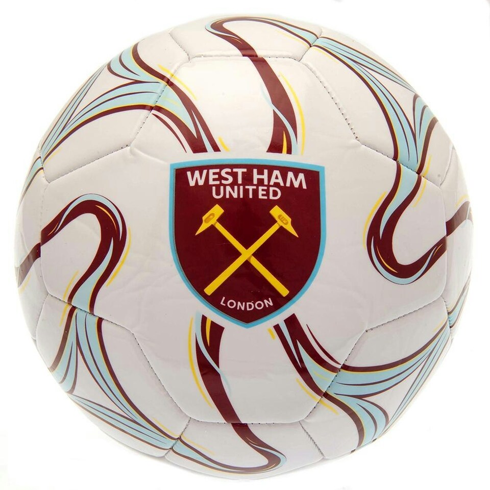 West Ham United FC Cosmos Football - White/Claret Red/Light Blue - 5