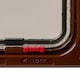 image 7 of Cat Mate Lockable Cat Flap with Door Liner to 50mm Brown (2 inches) (234B)