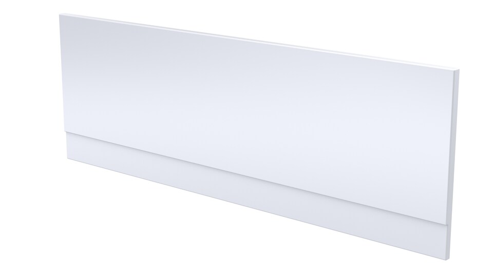 image 1 of 1500mm White Acrylic Front Bath Panel for Modern Bathroom Suites