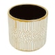 image 2 of Honna Small White Gold Ceramic Planter Gold
