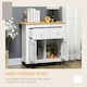 image 4 of HOMCOM Sideboard Storage Cabinet Freestanding Kitchen Cupboard with Drawers