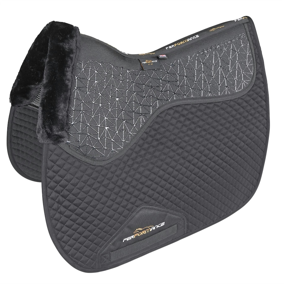 image 1 of Shires Performance Fusion Saddlecloth Black | Size: 17-18 Inch
Colour: Black