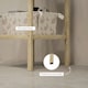 image 5 of 4-Tier Bathroom Storage Shelving Unit, Freestanding Bamboo Shelves, Natural | Cream | 4 Tier