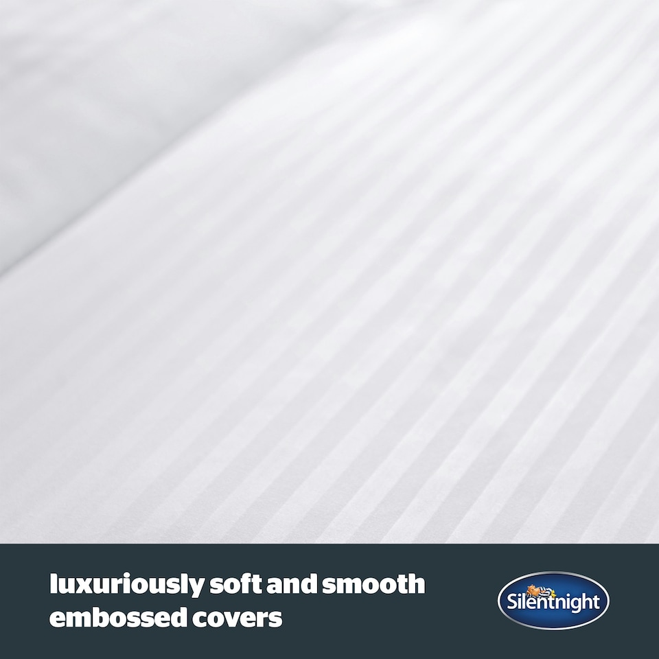 image 1 of Silentnight Luxury Hotel Collection 13.5 Tog Duvet, Soft Cover, Hypoallergenic, Made in the UK, Super King White | Super King