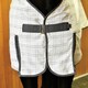 image 4 of Weatherbeeta Comfitec Standard-Neck Cotton Horse Rug Liner - White/Grey - 4´ 3"