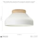 image 10 of Contemporary Scandinavian Designed Semi Flush Ceiling Light in Muted Dove Grey | Grey