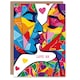 image 1 of Love Ya Kiss Casual Abstract Anniversary Valentines Her Wife Card