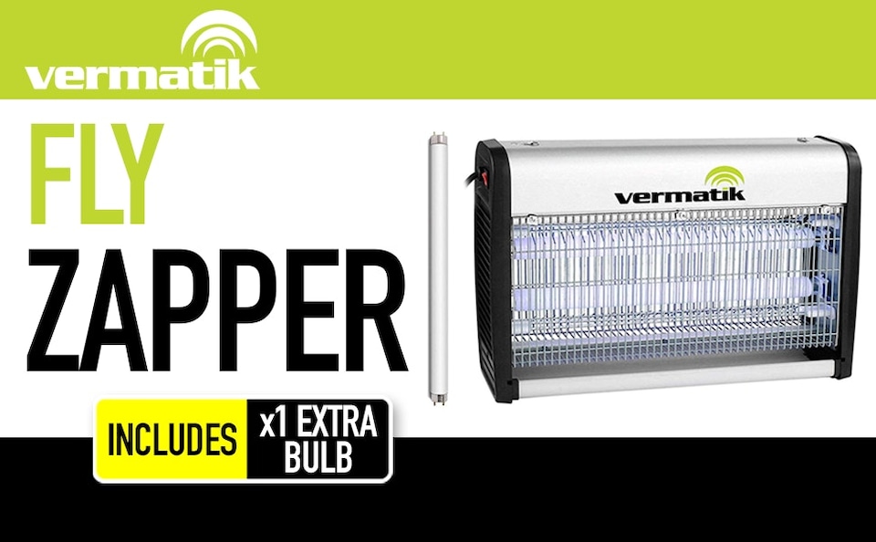 image 1 of Vermatik 39W Electric Insect Fly Killer Bug Zapper 100m2 Room Coverage 50x90x32.5cm