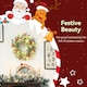 image 3 of HOMCOM 60 cm Prelit Christmas Wreath, Door Wreath with Realistic Branches