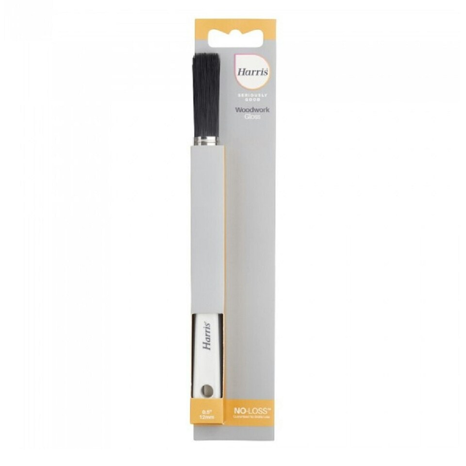 image 1 of Harris Seriously Good Woodwork Gloss Paint Brush - White/Black - 50mm