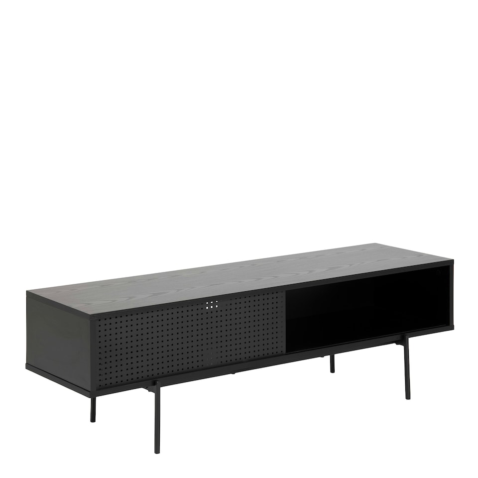 image 1 of Angus TV Unit with 1 Sliding Door in Black