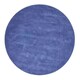 image 2 of Homescapes Hand Tufted Plain Cotton Blue Large Round Rug - 70 cm Diameter Blue | 70 cm Round