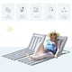 image 8 of Outsunny 2 Pieces Outdoor Beach Mat Steel Reclining Chair Set w/ Pillow Grey