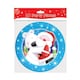 image 4 of Santa & Polar Bear Design Christmas party paper plates x 10