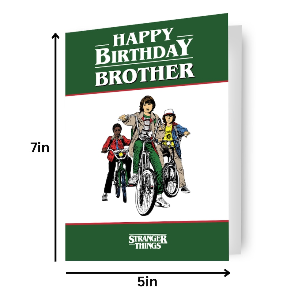 image 1 of Stranger Things Brother Birthday Card