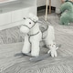 image 2 of HOMCOM Kids Plush Ride-On Rocking Horse with Plush Toy Sound Handle Grip