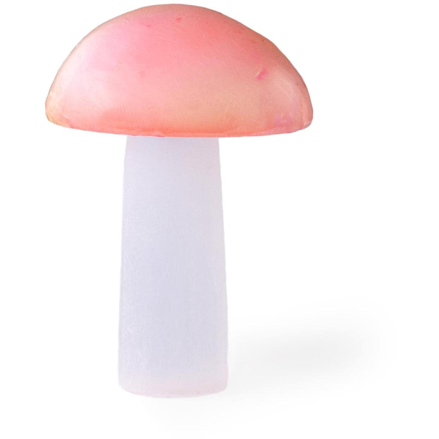 Myga Electroplated Selenite Mushroom in Pink
