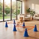 image 10 of Skylos Dog Agility Training Set Hurdle Cone Kit Height Adjustable Storage Bag
