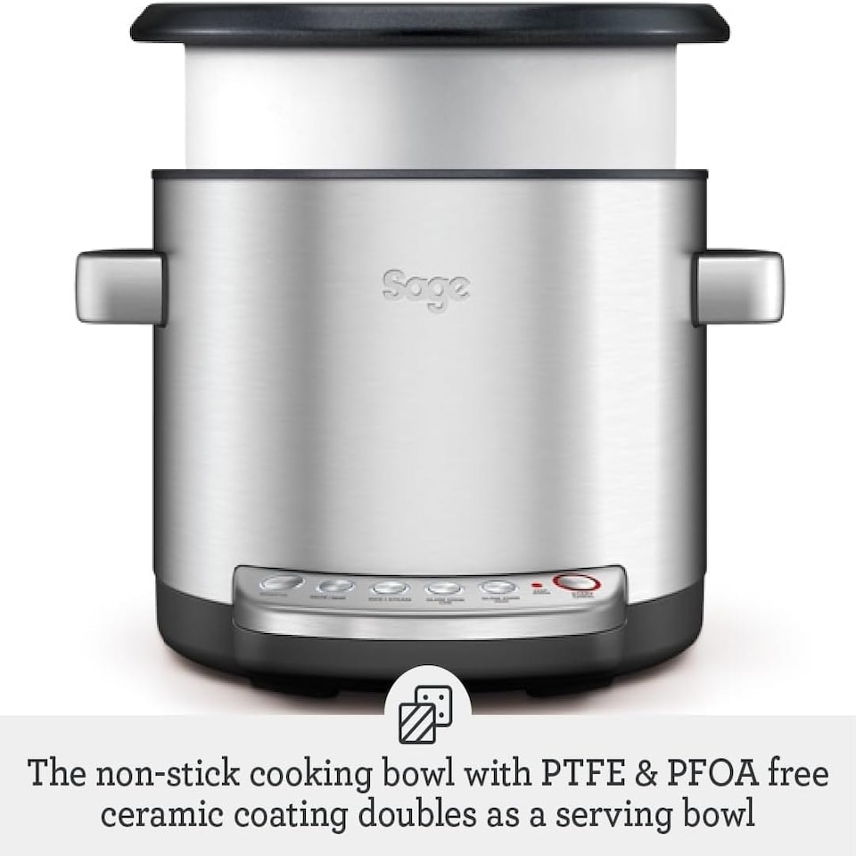 image 1 of The Sage Risotto Plus Multi Cooker, Brushed Stainless Steel, BRC600UK, Silver