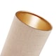 image 3 of Modern and Stylish Stitched Effect Taupe Linen Fabric Cylindrical 25cm Lampshade | Cream | 10"