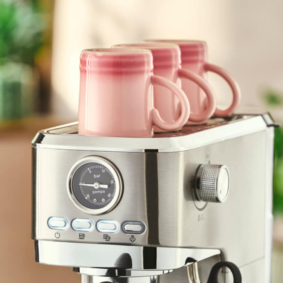 image 1 of Cooks Professional 20 Bar Espresso Coffee Machine with Steam Wand & Drip Tray | Silver