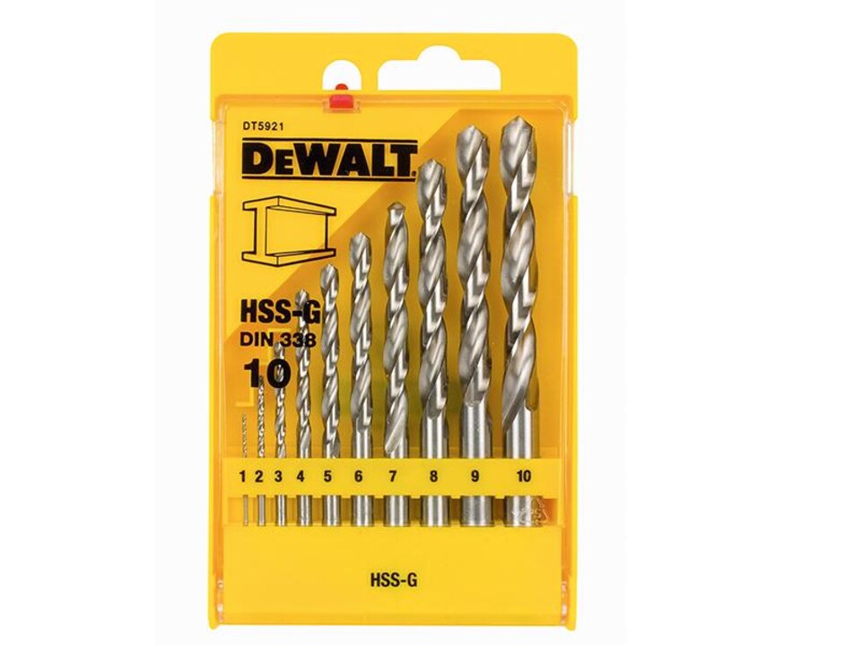 Dt5921 Extreme Metal Drill Bit Set, 10 Piece