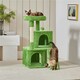 image 6 of Yaheetech 92 cm Cat Tower with Double Condos Green
